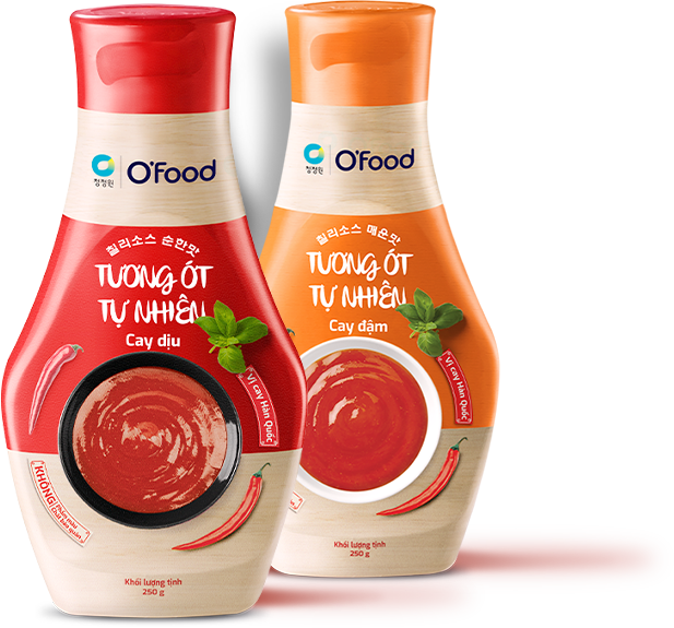 tương ớt tự nhiên cay dịu, tương ớt tự nhiên cay đậm