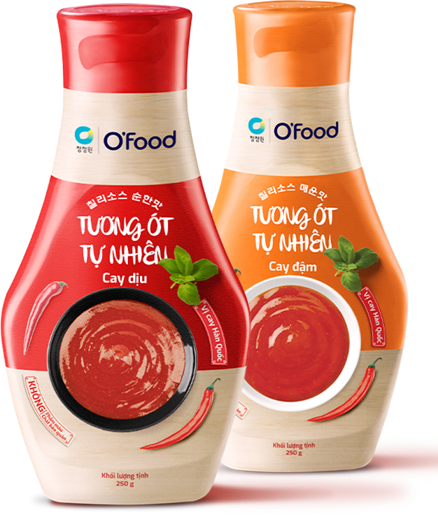 tương ớt tự nhiên cay dịu, tương ớt tự nhiên cay đậm